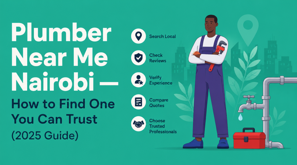 Plumber Near Me Nairobi — How to Find One You Can Trust (2025 Guide)